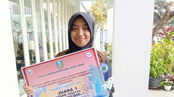 Queen Bilqis Aura Yahya: Dari Hobi Gambar Jadi Juara 1 FLS3N Jatim!